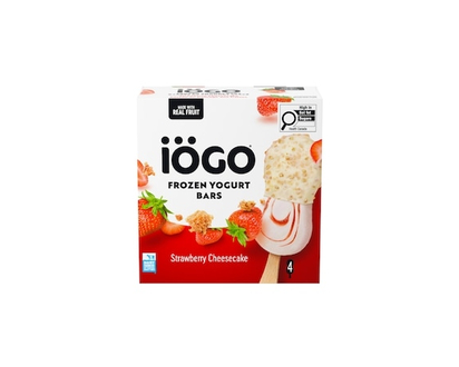 IOGO Frozen Yogurt Bars, Strawberry Cheesecake - 320.0 ML