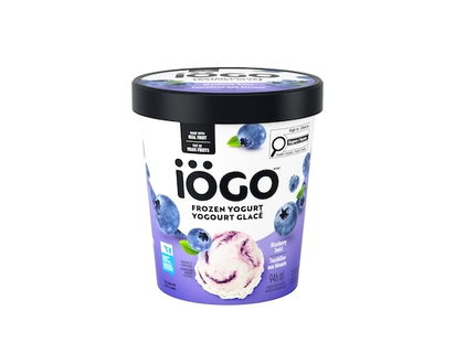 IOGO Blueberry Swirl Frozen Yogurt, Real Fruit - 946.0 ML