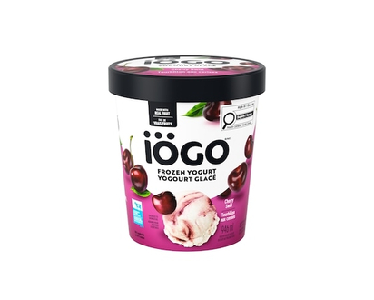 IOGO Cherry Swirl Frozen Yogurt, Real Fruit & Dairy - 946.0 ML