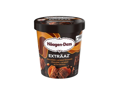 Haagen Dazs EXTRÄAZ Chocolate Caramel Brownie Ice Cream - 450.0 ML