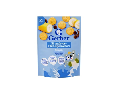 Gerber Lil' Explorers Banana Chocolate Chip Biscuits - 150.0 G