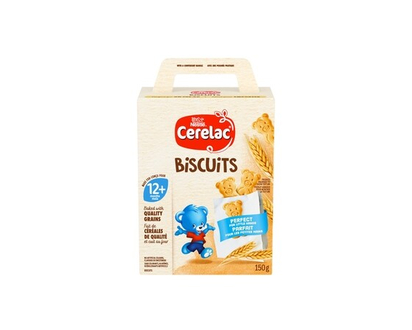Nestlé Cerelac Biscuits, Light Buttery Flavour, Age 1 Year & Up - 150.0 G