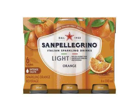 Light Orange, Sparkling Fruit Beverage - 330.0 ML