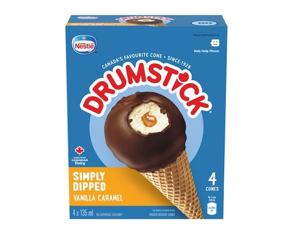 Nestlé Cornets Drumstick Simplement trempé - 135.0 ML