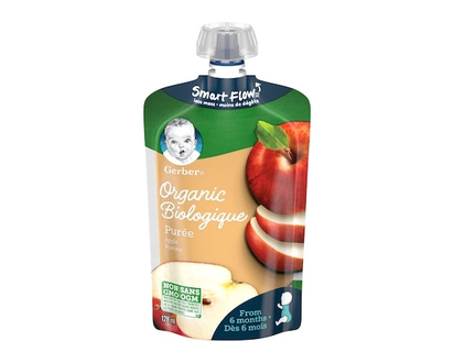Gerber Purée Biologique Pomme Aliment pour Bébé - 128 ML