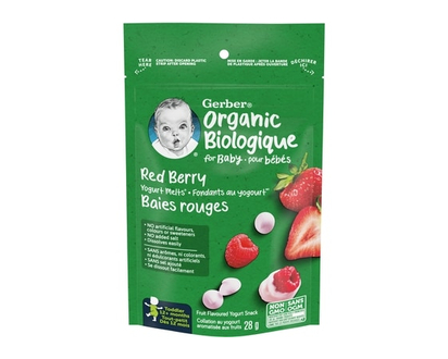 Gerber Organic Yogurt Melts, Red Berry - 28.0 G