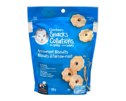 Gerber Arrowroot Biscuits, Baby Snacks - 155 G