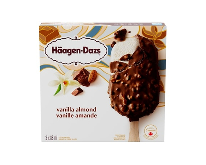 Haagen Dazs Vanilla Almond Ice Cream Bars - 88.0 ML