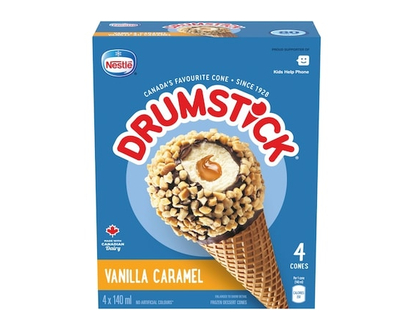 Nestlé Drumstick Vanilla Caramel Cones - 140.0 ML