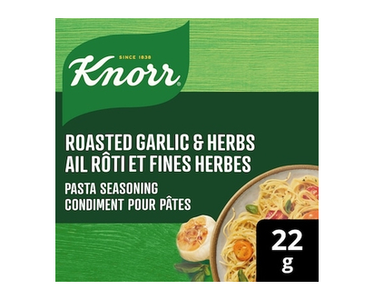 Knorr Pasta Seasoning Roasted Garlic & Herbs no artificial flavours - 22.0 G