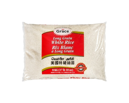 Grace Long Grain White Rice - 8.0 KG