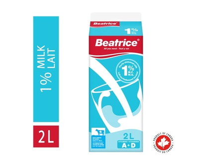 Beatrice 1% Milk - 2.0 L