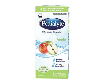 Pedialyte Electrolyte Powder Sticks, Apple - 1.0 EA