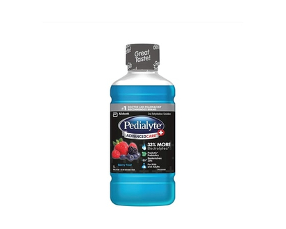 Pedialyte AdvancedCare® Plus Electrolyte Oral Rehydration Solution, Berry Frost - 1.0e3 ML