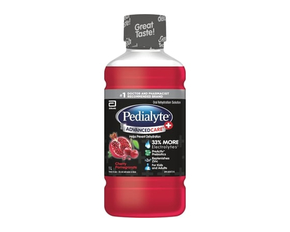 Pedialyte AdvancedCare® Plus Electrolyte Oral Rehydration Solution, Cherry Pomegranate - 1.0e3 ML