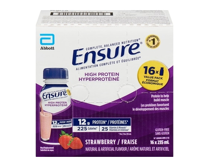 Ensure High Protein Meal Replacement Strawberry Value Pack - 235.0 ML