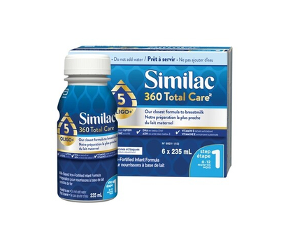 360 Total Care Milk-Based Iron-Fortified Infant Formula Step 1 0-12 Months - 235.0 ML