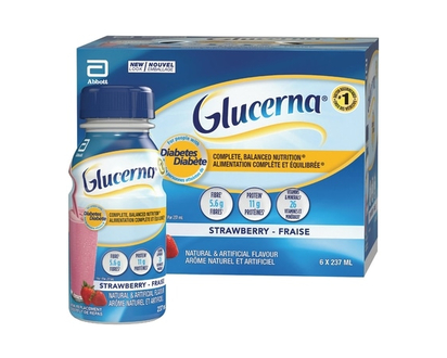 Glucerna Nutritional Drink, Meal Replacement Shakes, Strawberry - 237.0 ML
