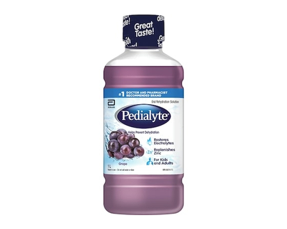 Pedialyte Electrolyte Oral Rehydration Solution, Grape - 1.0 L