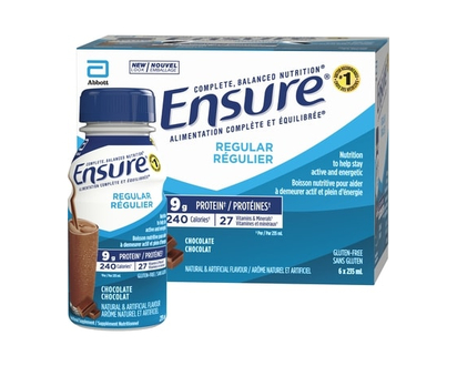 Ensure Regular Nutritional Supplement Shake, Chocolate Bottles - 235.0 ML