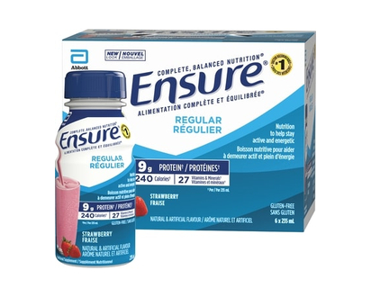 Ensure Regular Nutritional Supplement Shake, Strawberry Bottles - 235.0 ML