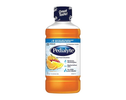 Pedialyte Electrolyte Drink, Oral Rehydration Solution, Fruit - 1.0 L