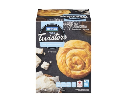 Krinos Fillo Twisters, Feta & Ricotta Cheese - 840.0 G
