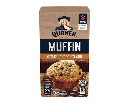 Quaker Mélange à muffins aux flocons d'avoine brisures de chocolat - 900.0 G