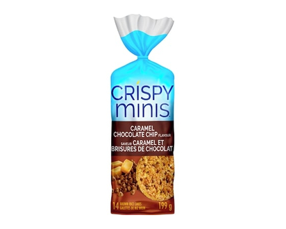 Quaker Crispy Minis Galettes de riz brun Saveur Caramel et brisures de chocolat - 199.0 G