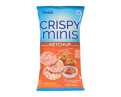 Quaker Crispy Minis Ketchup flavour brown rice chips - 100.0 G