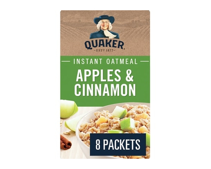 Quaker Apples & Cinnamon Instant Oatmeal - 264.0 G
