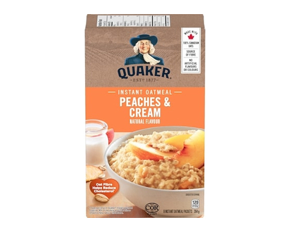 Quaker Gruau instantané Saveur Pêches et crème - 264.0 G