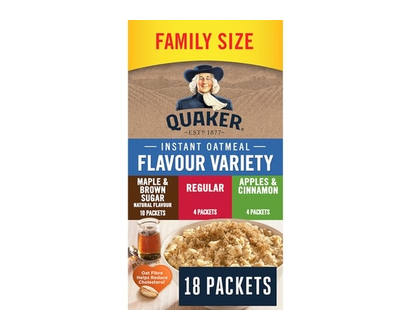 Quaker Instant Oatmeal Flavour Variety Family Size - 694.0 G