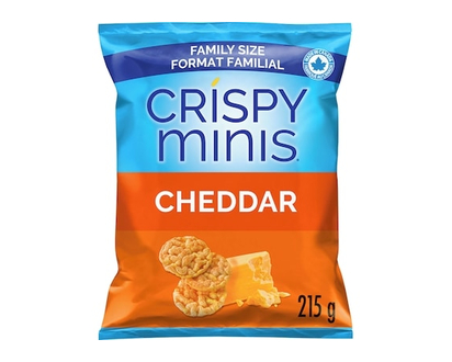 Quaker Crispy Minis Cheddar Family Size - 215.0 G