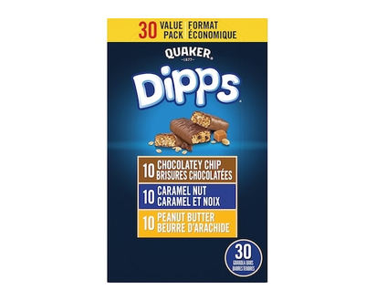 Quaker Dipps Granola Bars - Chocolatey Chip Caramel Nut and Peanut Butter - 935.0 G