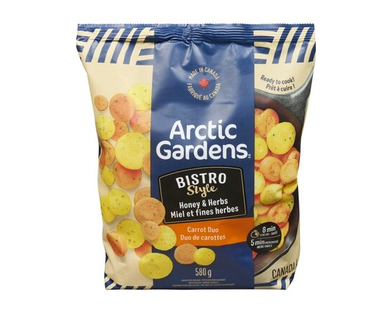 Arctic Gardens Bistro style mélange de légumes assaisonnés miel et fines herbes duo de carottes - 580.0 G