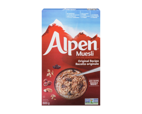 Alpen Muesli Cereal Swiss Style Original Recipe - 600.0 G