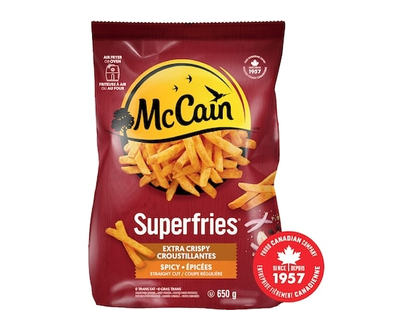 McCain Superfries® Extra Crispy Spicy Straight Cut Fries - 650.0 G