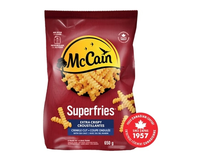 McCain Frites à coupe ondulée extra croustillantes Superfriesᴹᴰ - 650.0 G