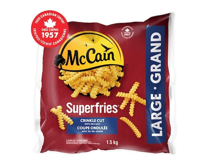 McCain Superfries® Crinkle Cut Fries - 1.5 KG