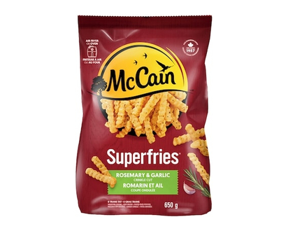 McCain Superfries® Rosemary & Garlic Crinkle Cut Fries - 650.0 G