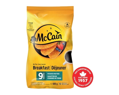 McCain 9 Minute No Flip Potato Patties - 600.0 G