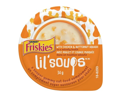 Purina Lil' Soups with Chicken & Butternut Squash in a Velvety Broth, Cat Food Complement - 34.0 G