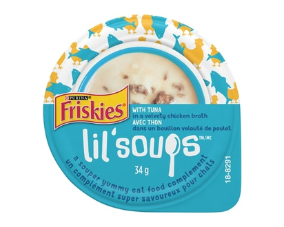 Purina Friskies Lil' Soups Tuna in a Velvety Chicken Broth, Cat Food Complement - 34.0 G