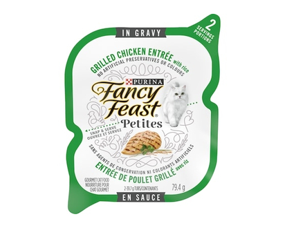 Purina Fancy Feast Petites Grilled Chicken Entrà©e in Gravy, Wet Cat Food - 79.4 G