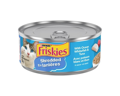 Purina Friskies Shredded Ocean Whitefish and Tuna, Wet Cat Food - 156.0 G
