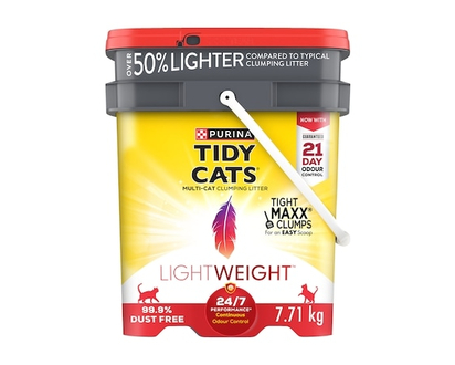 Purina Tidy Cats LightWeight Cat Litter 24/7 Performance Multi-Cat - 7.71 KG