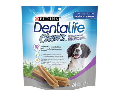 Purina DentaLife Chews Small/Medium Breeds, Dog Treats - 595.0 G