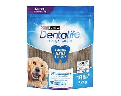 Purina DentaLife Daily Oral Care Large Breeds, Dog Treats - 587.0 G