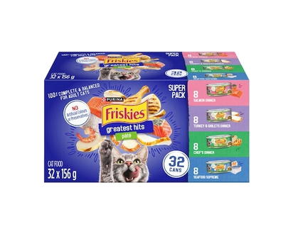 Purina Friskies Greatest Hits Assorted Variety Pack, Wet Cat Food - 4.99 KG